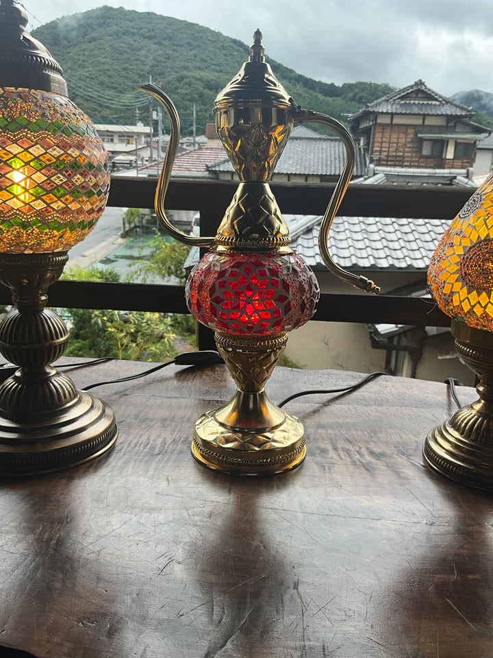 水差し型ゴールドスタンドランプ(M)