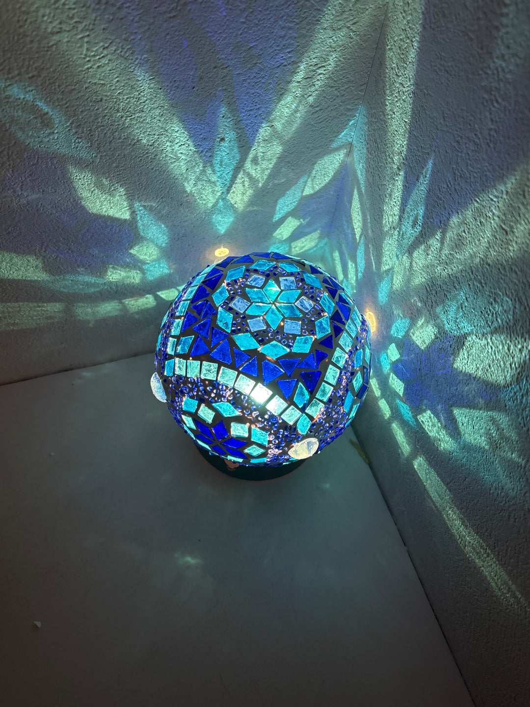 ガラス製人感センサーフットライト(丸)