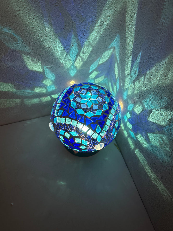 ガラス製人感センサーフットライト(丸)