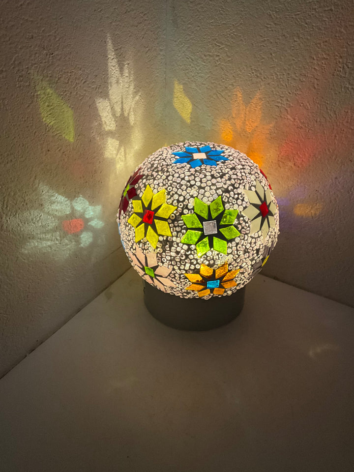 ガラス製人感センサーフットライト(丸)