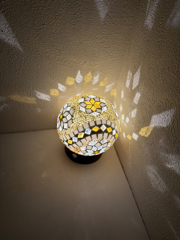 ガラス製人感センサーフットライト(丸)