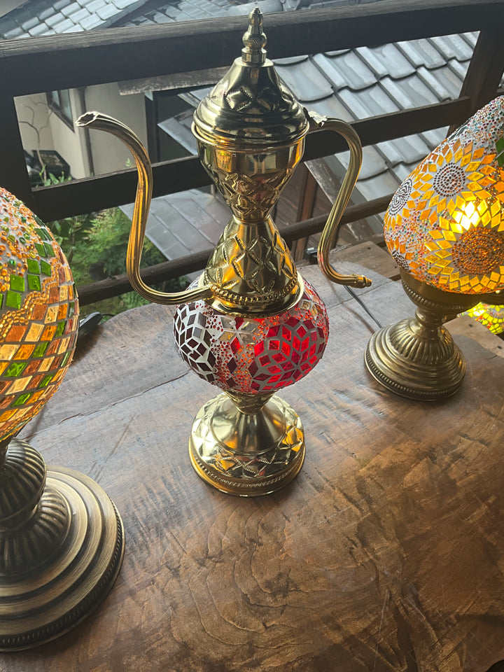 水差し型ゴールドスタンドランプ(M)