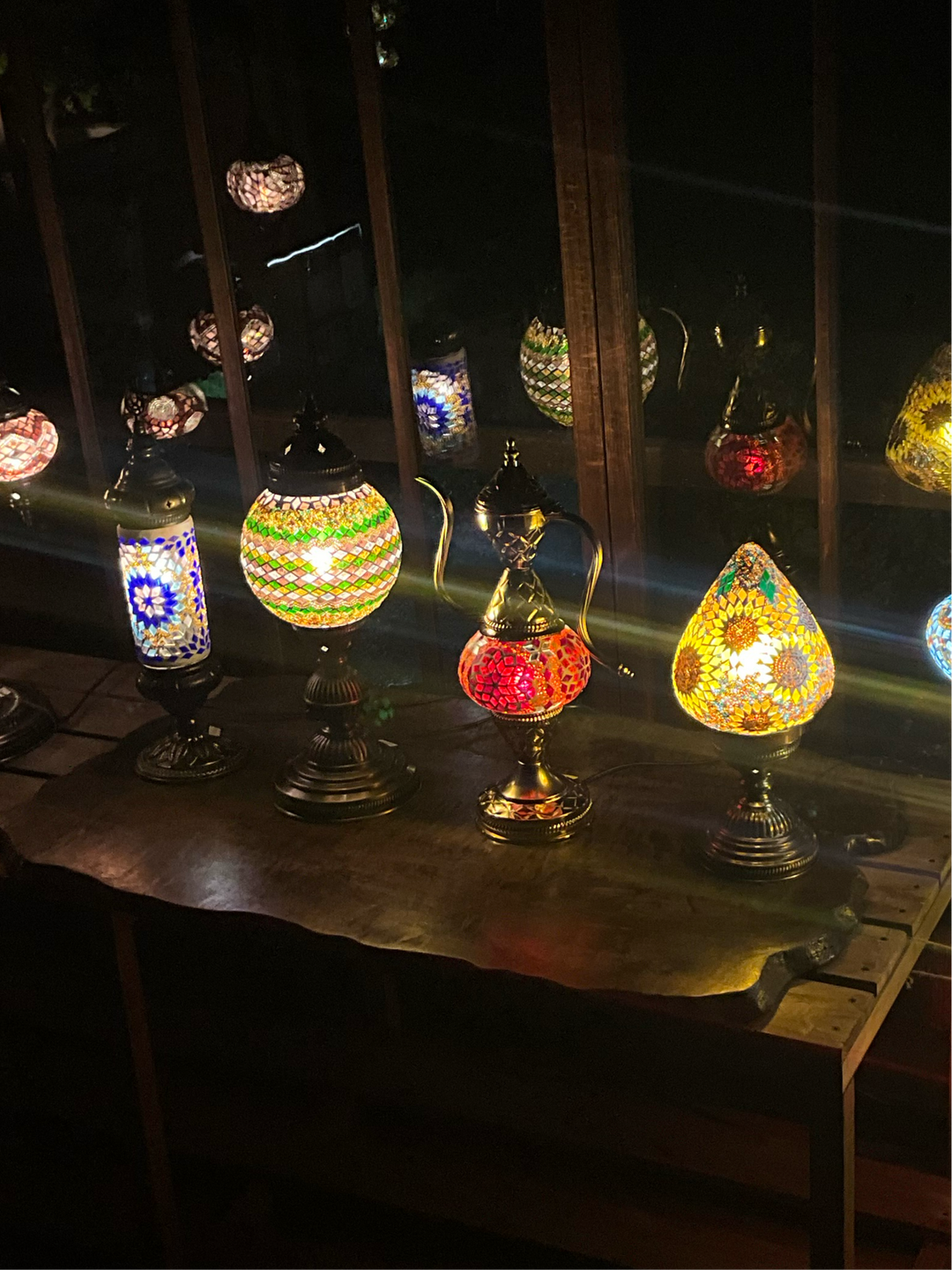 水差し型ゴールドスタンドランプ(M)