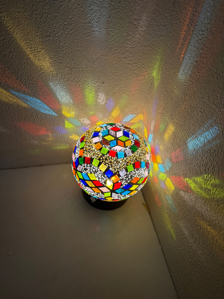 ガラス製人感センサーフットライト(丸)