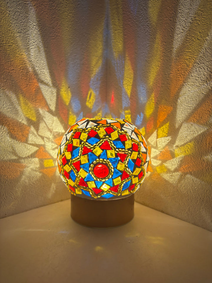 ガラス製人感センサーフットライト(丸)