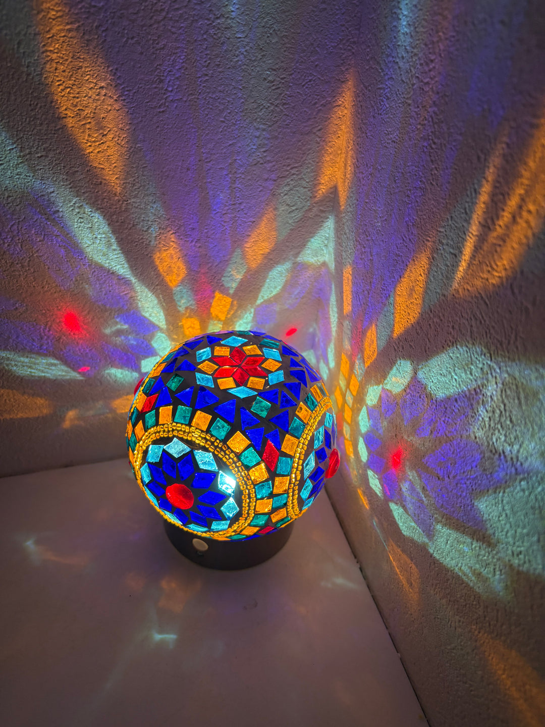 ガラス製人感センサーフットライト(丸)